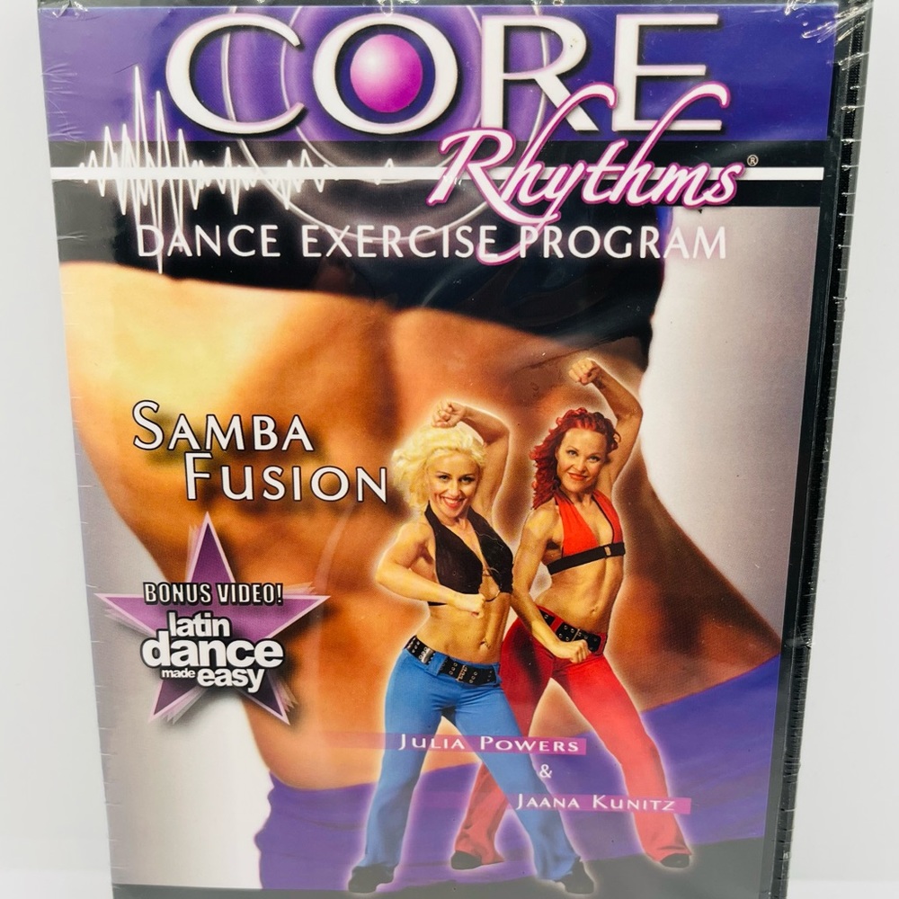Core Rhythms Dance Exercise Samba Fusion Program DVD Julia Powers Jaana Kunitz